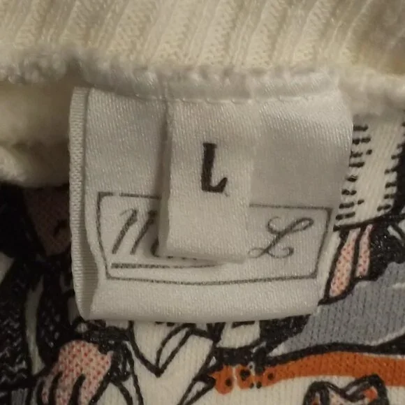 GERMAN Novelty/Souvenir Sweatshirt, L, White, Last one turn off the lights, 1989 - Picture 11 of 14